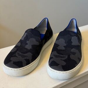 Rothy's Women's Black The Original Camouflage Slip-On Casual Sneaker Size 7